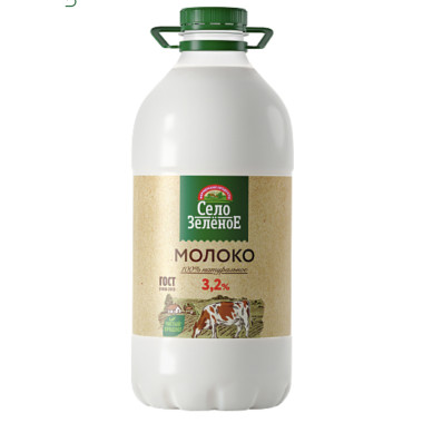Молоко Село Зеленое 3,2% 2л