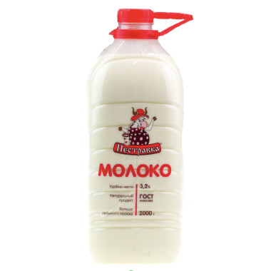 Молоко Пестравка 3,2% 2л