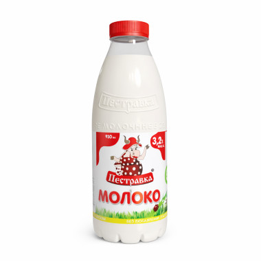 Молоко Пестравка 3,2% 930 мл