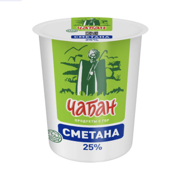 Сметана 25% «Чабан» 400 гр.