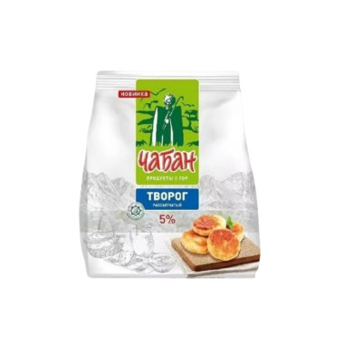 Творог 5% 280г пакет Чабан