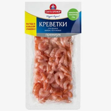 Креветка премиум 100/200 варено-морож."Санта Бремор" 250 гр