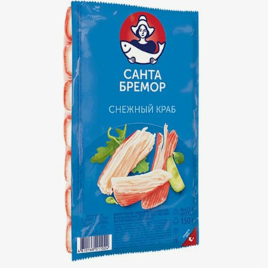 Крабовые палочки "Снежный краб" "Санта Бремор" 150гр