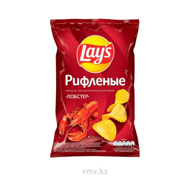 Lays гофрленген омар чипсылары, 140 г