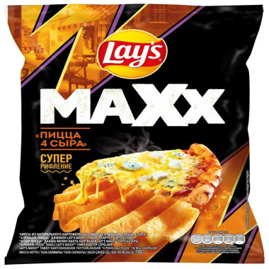 Lays картоп чипсы пиццасы 4 ірімшік 100 г