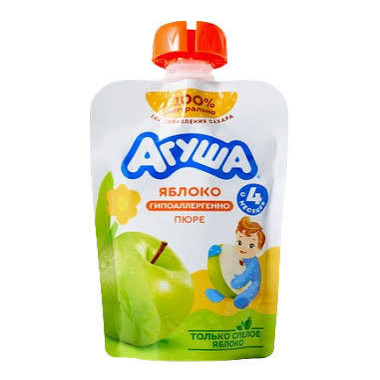 Агуша пюре яблоко 90гр