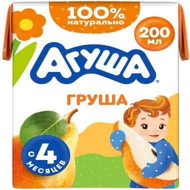 Агуша сок груша 200 мл