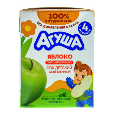 Агуша сок яблоко 200мл