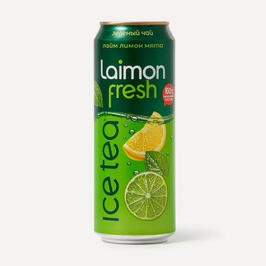 Зеленый чай Laimon Fresh лимон-лайм 0,45 л