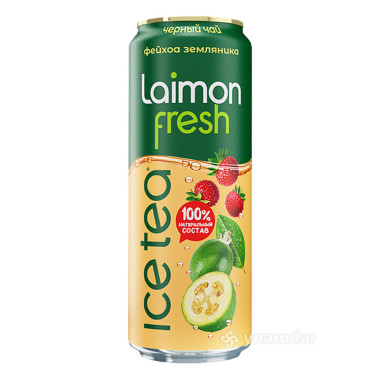 Черный чай Laimon Fresh фейхоа-земляника 0,45 л