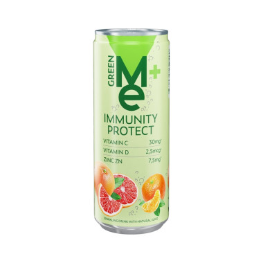Газированный напиток GreenMe Plus Immunity Protect 0,33л